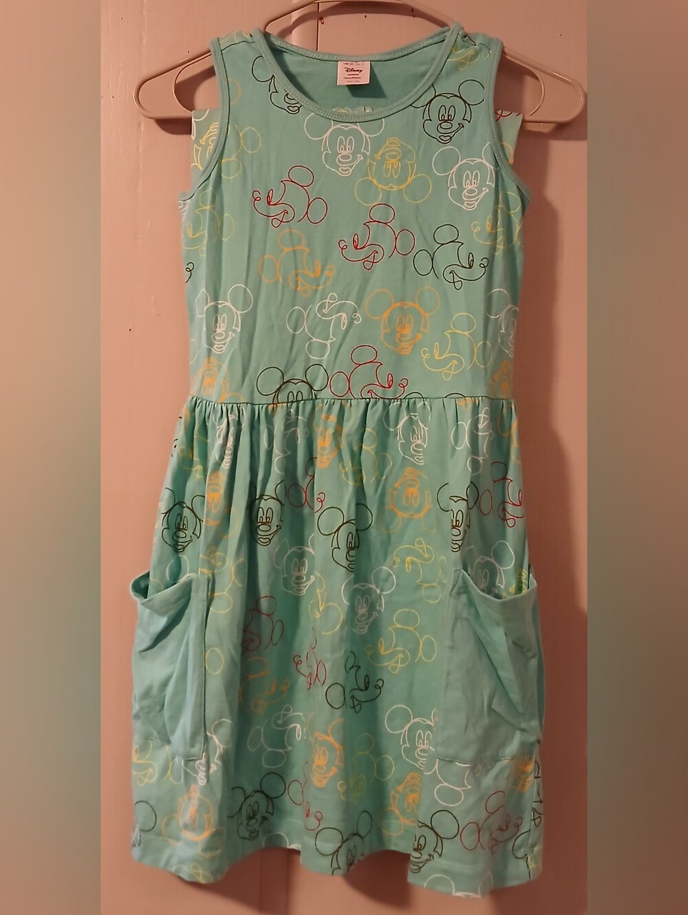 Hanna Andersson Disney Mickey Girls Size 10 Dress & bike Shorts